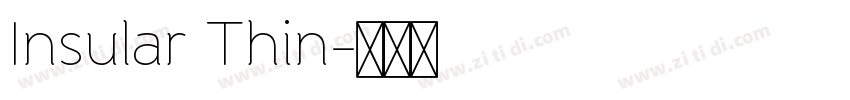 Insular Thin字体转换